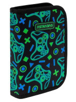 Piórnik pojedynczy dwuklapkowy bez wyposażenia ASTRABAG Game On AC1 503026028
